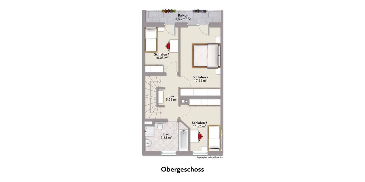Reihenmittelhaus Kaufering - 6 Zimmer, 140 m&sup2;, 520.000&euro; | Angebot:25927118