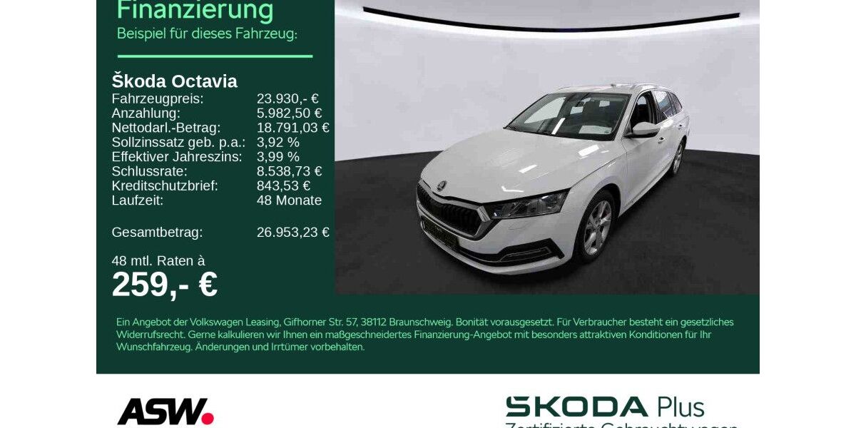 Skoda Octavia 86.200 km 23.930 &euro; Weinsberg 74189