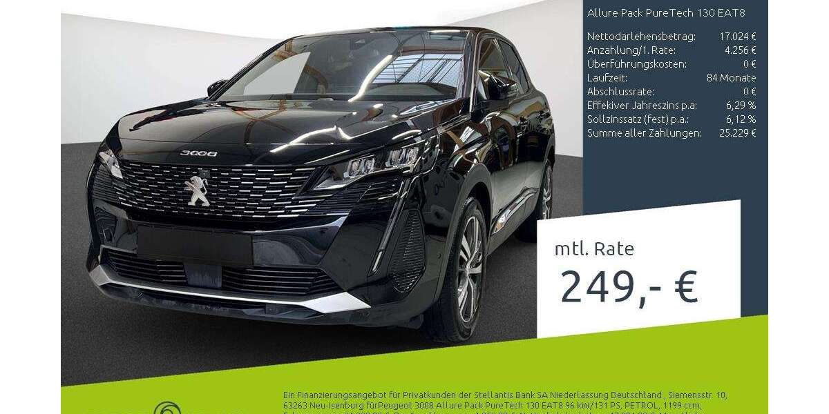 Peugeot 3008 22.524 km 21.280 &euro; Bocholt 46395