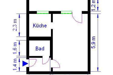 Wohnung Magdeburg Neu Olvenstedt - 1 Zimmer, 36 m&sup2;, 200&euro; | Angebot:26932877