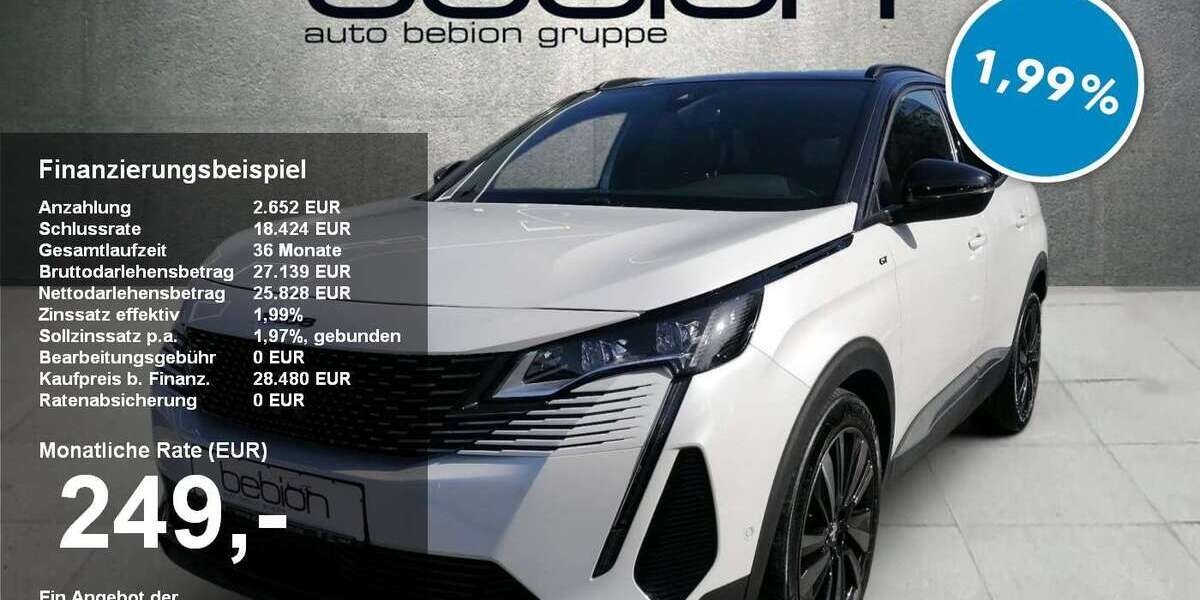 Peugeot 3008 34.350 km 27.880 &euro; Schönaich 71101