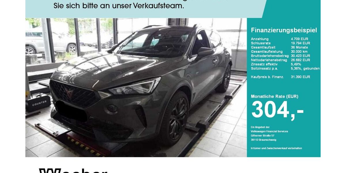 Cupra Formentor 14.654 km 31.390 &euro; Herrenberg 71083