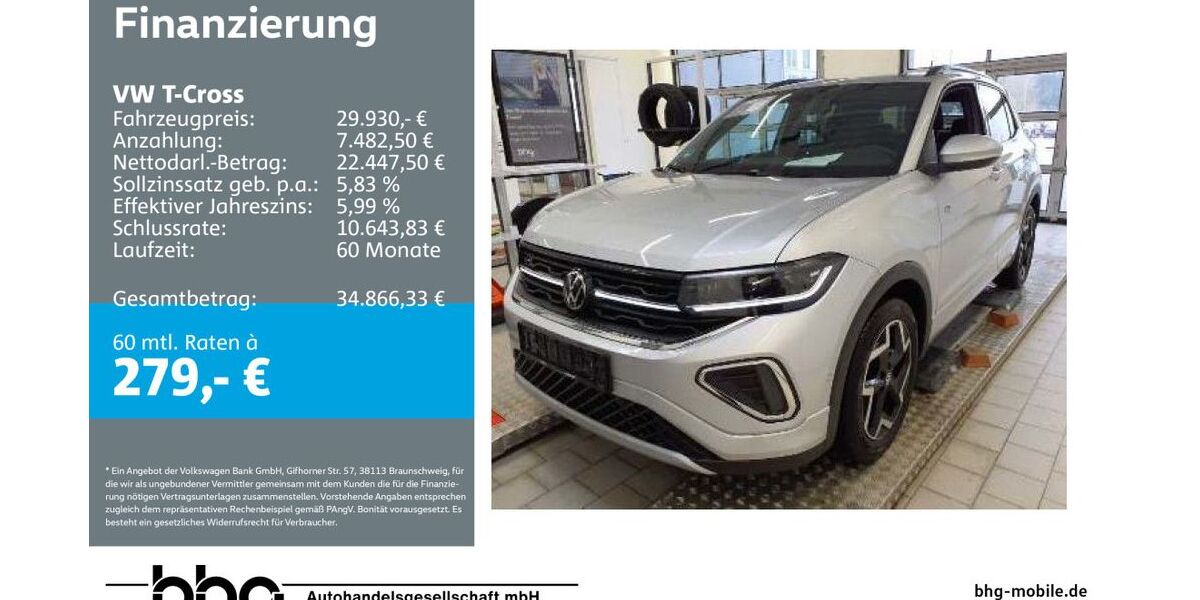 VW T-Cross 9.984 km 29.930 &euro; Ettlingen 76275