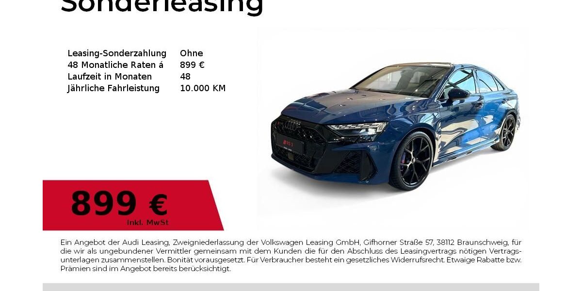 Audi RS3 3.790 km 75.990 &euro; Dessau-Roßlau 06844