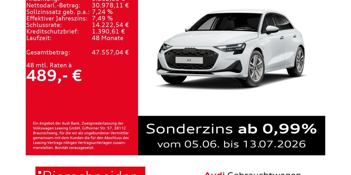 Audi A3 6.175 km 39.450 &euro; Aalen 73431