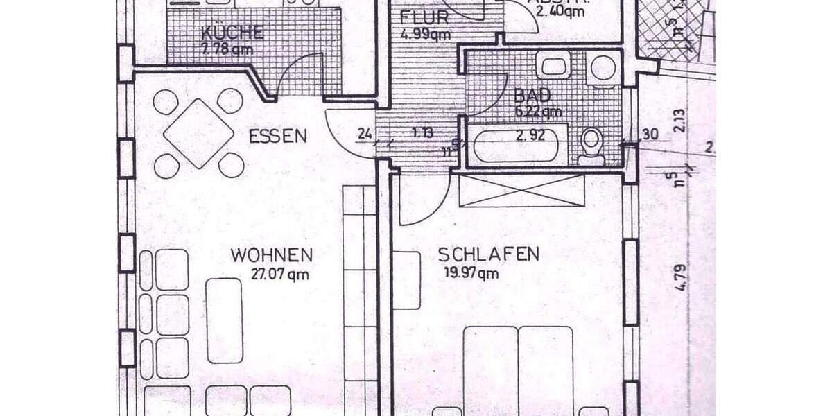 Etagenwohnung Konz Karthaus - 2 Zimmer, 64 m&sup2;, 540&euro; | Angebot:26433527