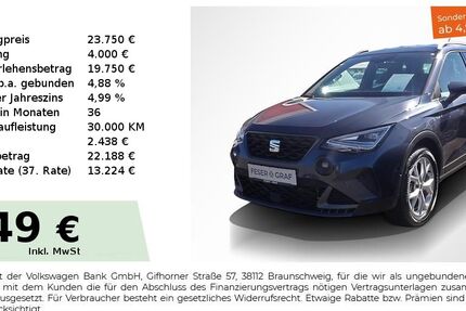 Seat Arona 12.850 km 23.750 € Lauf an der Pegnitz 91207