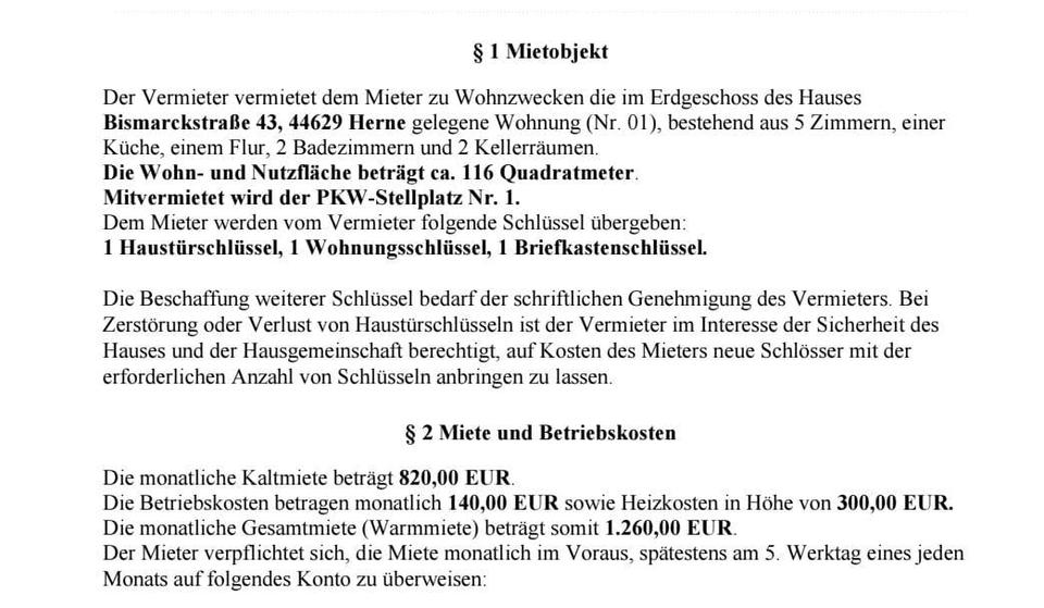 Etagenwohnung Herne Baukau - 5 Zimmer, 116 m&sup2;, 220.000&euro; | Angebot:24789330