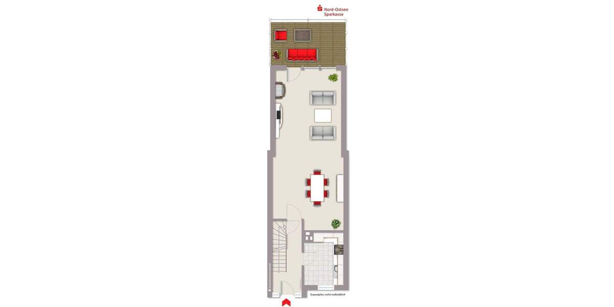 Reihenmittelhaus Flensburg Westliche Höhe - 4 Zimmer, 76 m&sup2;, 298.000&euro; | Angebot:25730391