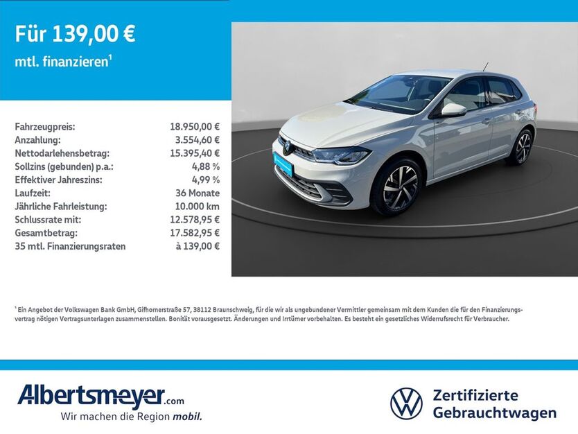 VW Polo 9.500 km 18.950 € Mühlhausen/Thüringen 99974