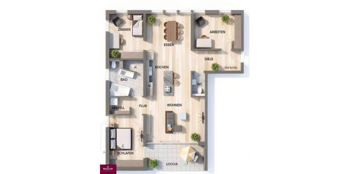 Etagenwohnung Kehl - 4 Zimmer, 119 m&sup2;, 475.500&euro; | Angebot:26786723