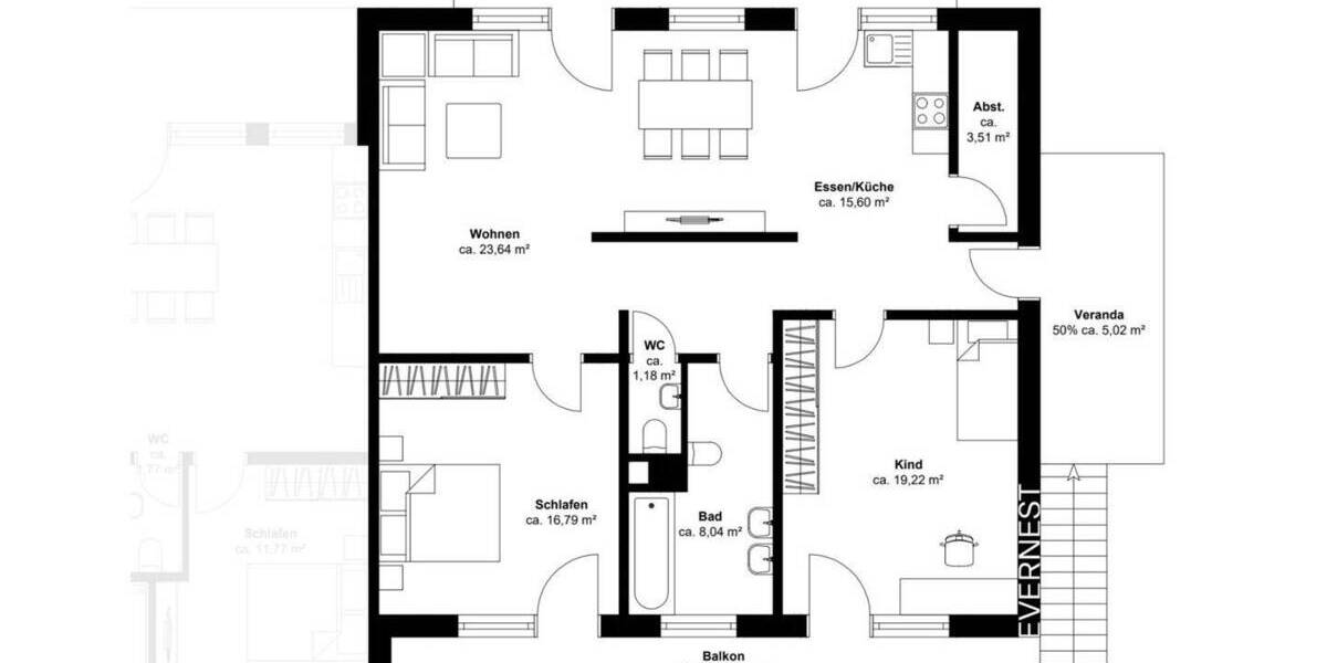 Etagenwohnung Schmallenberg Bödefeld - 3 Zimmer, 113 m&sup2;, 375.300&euro; | Angebot:22275845