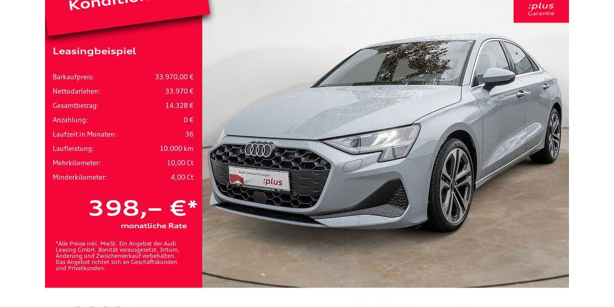 Audi A3 9.478 km 33.970 &euro; Potsdam 14482