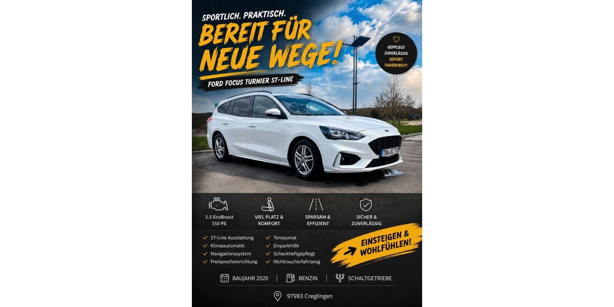 Ford Focus 96.000 km 12.999 &euro; Creglingen 97993