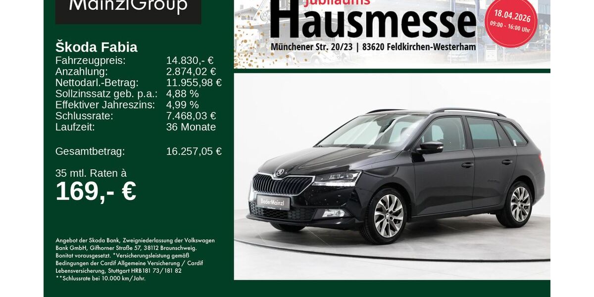 Skoda Fabia 84.514 km 14.830 &euro; Feldkirchen/Westerham 83620