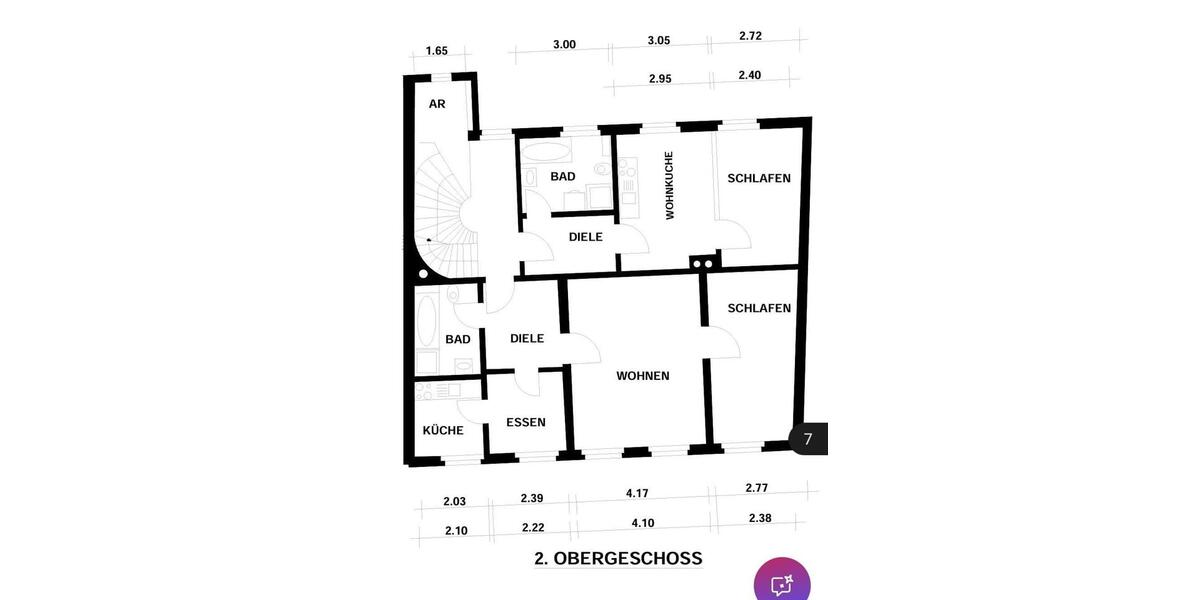 Etagenwohnung Glauchau - 2 Zimmer, 58 m&sup2;, 315&euro; | Angebot:26676959