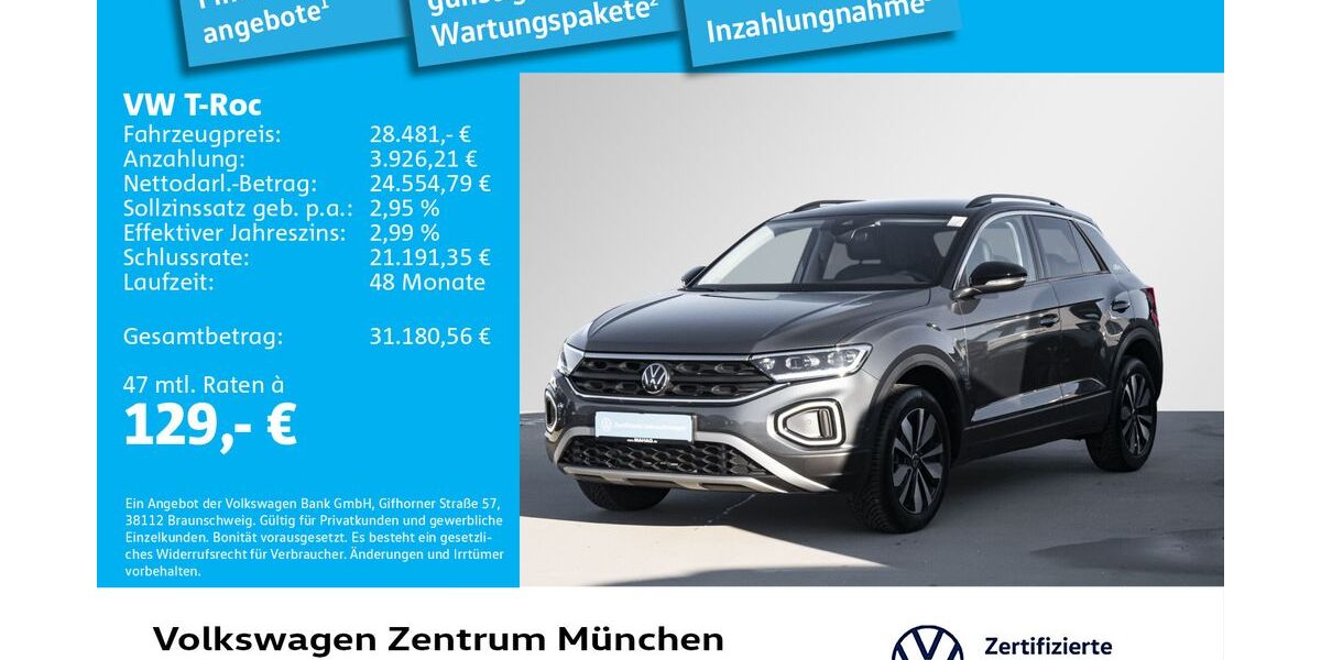 VW T-Roc 16.876 km 28.242 &euro; München 80687