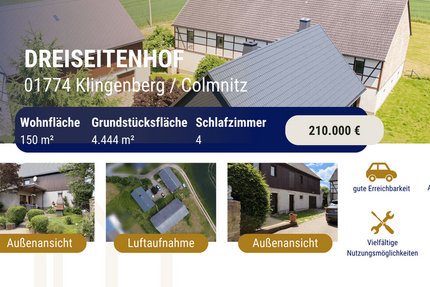 Haus Klingenberg - 5 Zimmer, 150 m&sup2;, 210.000&euro; | Angebot:27157698