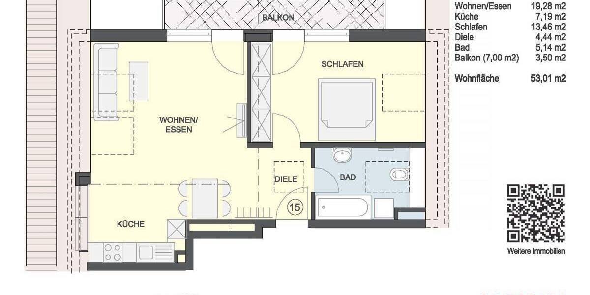 Etagenwohnung Garmisch-Partenkirchen Garmisch - 2 Zimmer, 52 m&sup2;, 564.000&euro; | Angebot:25701207
