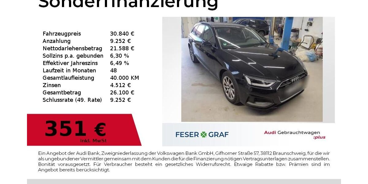 Audi A4 32.300 km 30.840 &euro; Nürnberg 90411