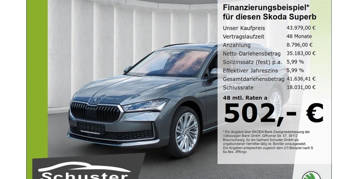 Skoda Superb 29.840 km 43.979 &euro; Ruhstorf 94099