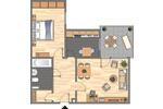 Etagenwohnung Weißenthurm - 2 Zimmer, 55 m&sup2;, 469&euro; | Angebot:26287113