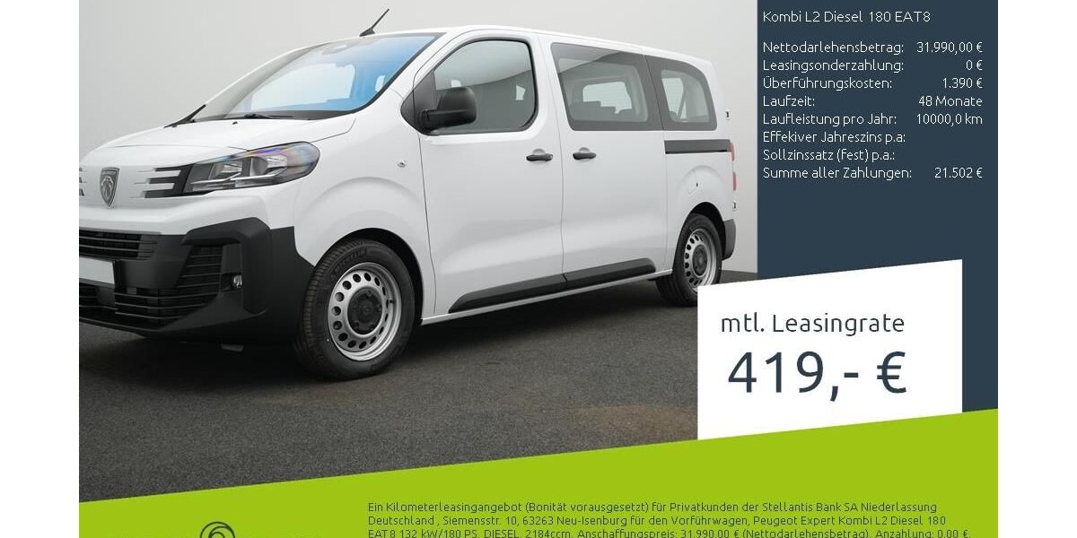 Peugeot Expert 1.500 km 31.990 &euro; Borken 46325