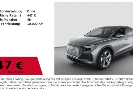 Audi Q4 e-tron 3.377 km 49.910 € Nürnberg 90411