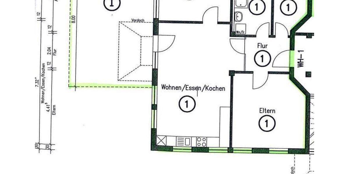 Erdgeschoßwohnung Bad Dürrheim - 3 Zimmer, 96 m&sup2;, 860&euro; | Angebot:26232471
