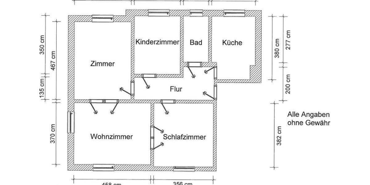 Etagenwohnung Güstrow - 4 Zimmer, 86 m&sup2;, 164.000&euro; | Angebot:25706224