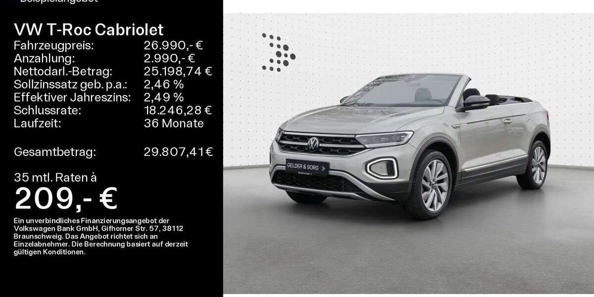 VW T-Roc 42.466 km 26.990 &euro; Haßfurt 97437
