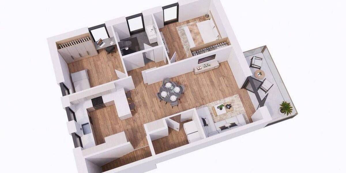 Etagenwohnung Bispingen - 3 Zimmer, 84 m&sup2;, 1.139&euro; | Angebot:26822290