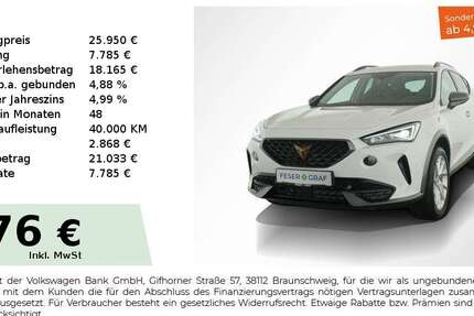 Cupra Formentor 23.550 km 25.950 &euro; Nürnberg 90441