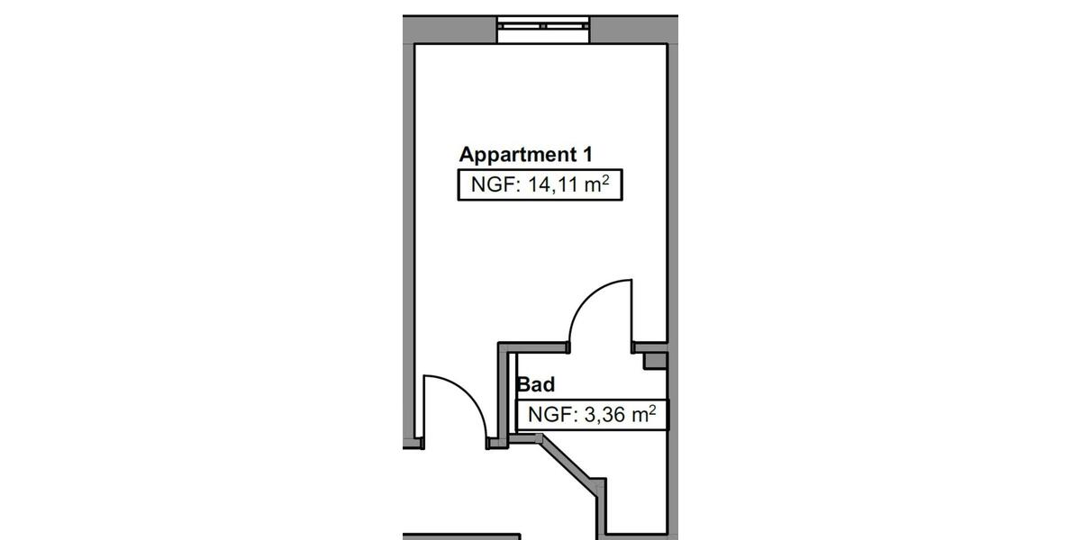 Modernes vollmöbliertes frisch renoviertes 1-Zimmer-Appartement zimmer