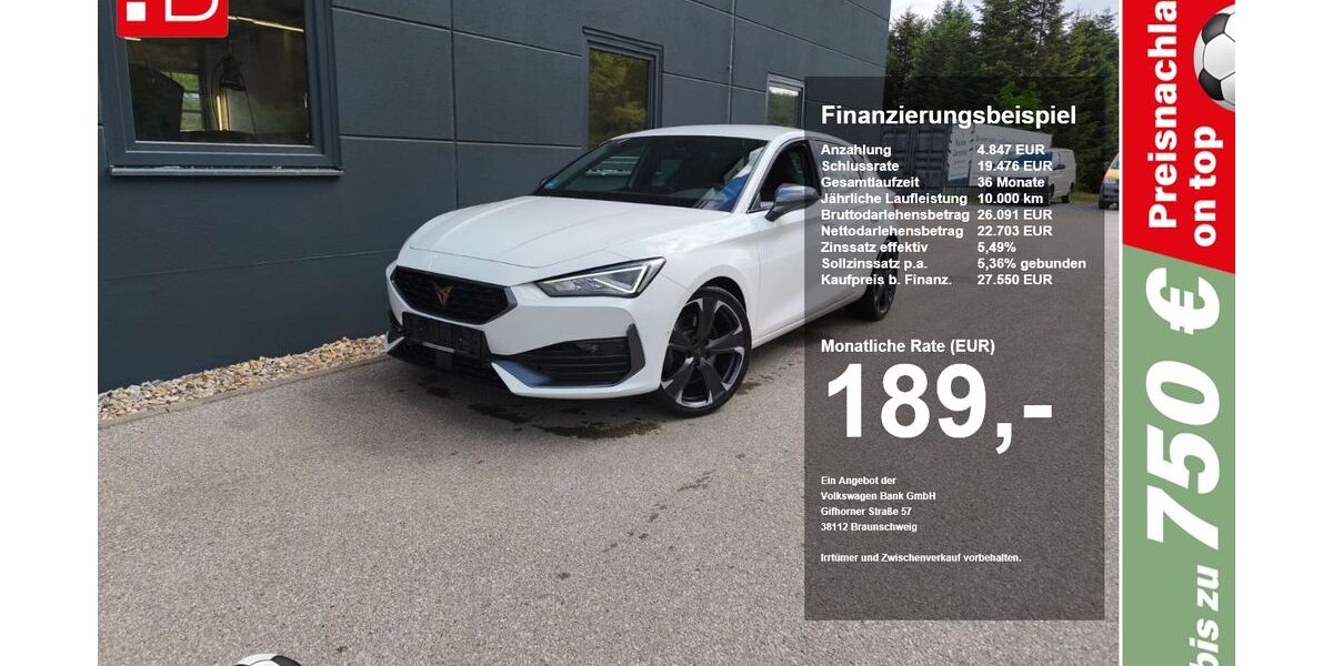 Cupra Leon 20.999 km 27.550 &euro; Riedenburg 93339