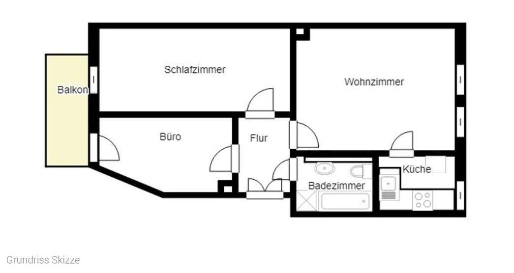 Altbau trifft Wasserlage – 3-Zimmerwohnung mit Balkon im beliebten Plagwitz 3 zimmer