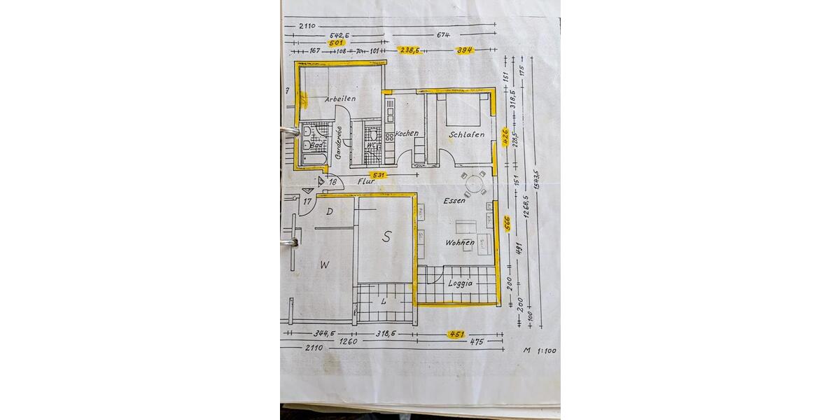 Etagenwohnung Esslingen am Neckar Hegensberg - 3 Zimmer, 90 m&sup2;, 390.000&euro; | Angebot:25173599