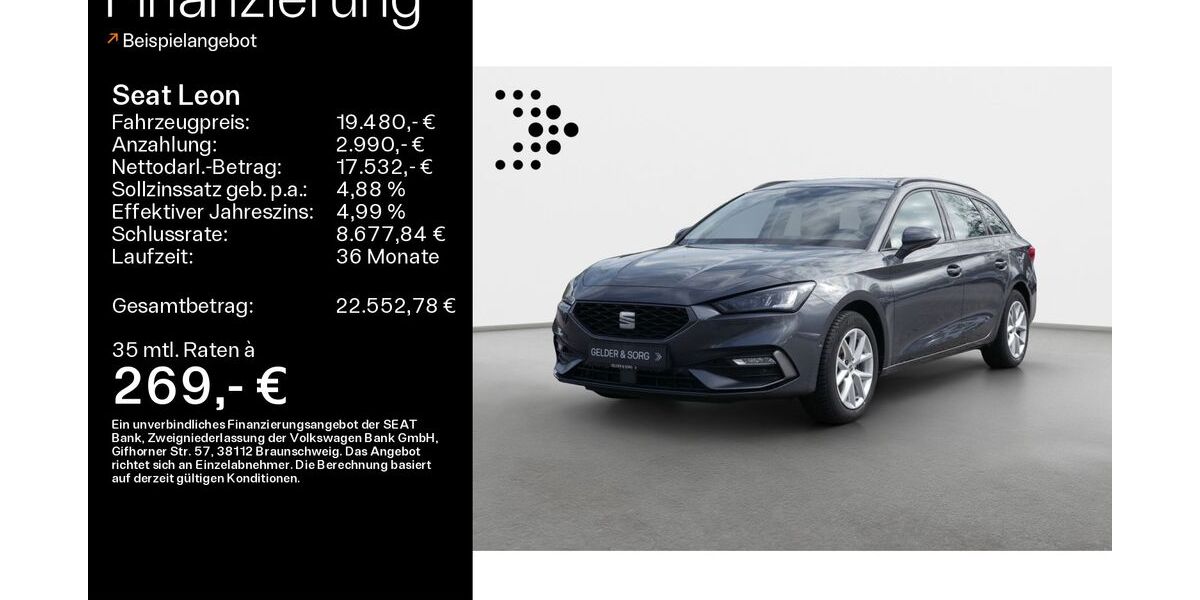 Seat Leon 43.490 km 17.980 &euro; Haßfurt 97437
