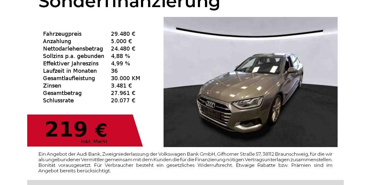Audi A4 45.600 km 29.480 &euro; Lauf an der Pegnitz 91207
