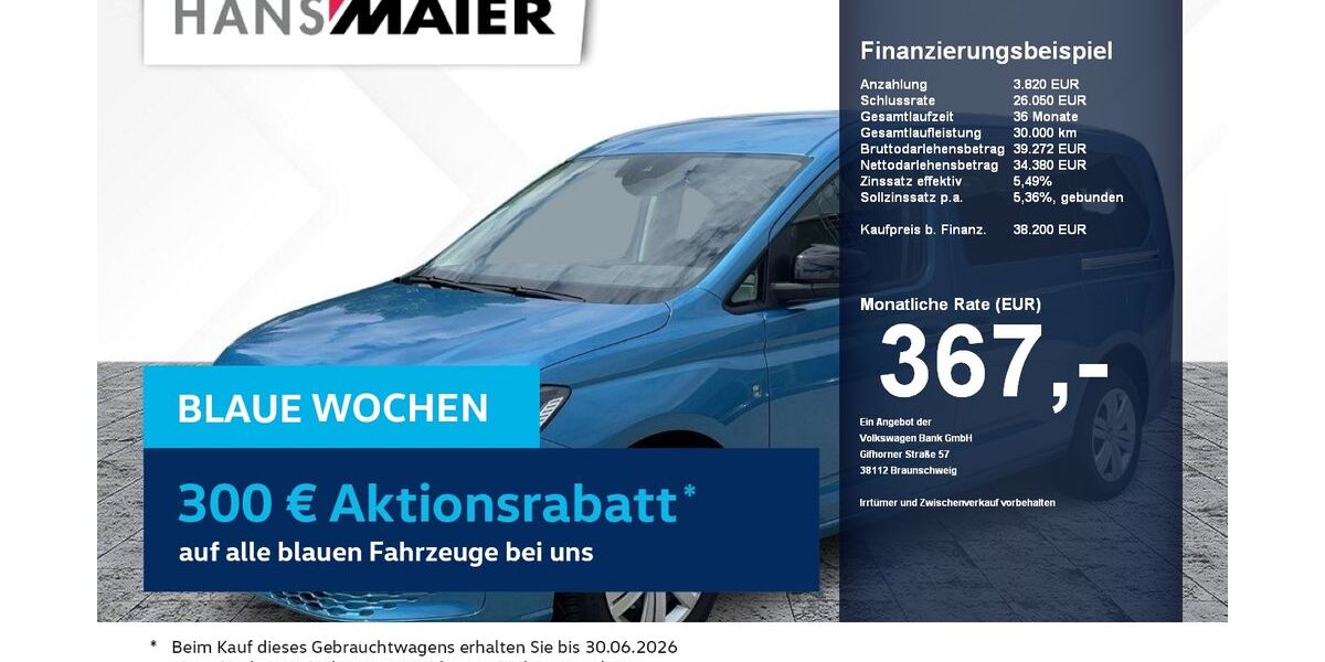VW Caddy Maxi 15.832 km 37.350 &euro; Erding 85435