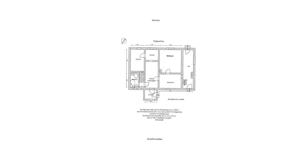 Einfamilienhaus Wenzlow Grüningen - 4 Zimmer, 90 m&sup2;, 159.900&euro; | Angebot:19339526