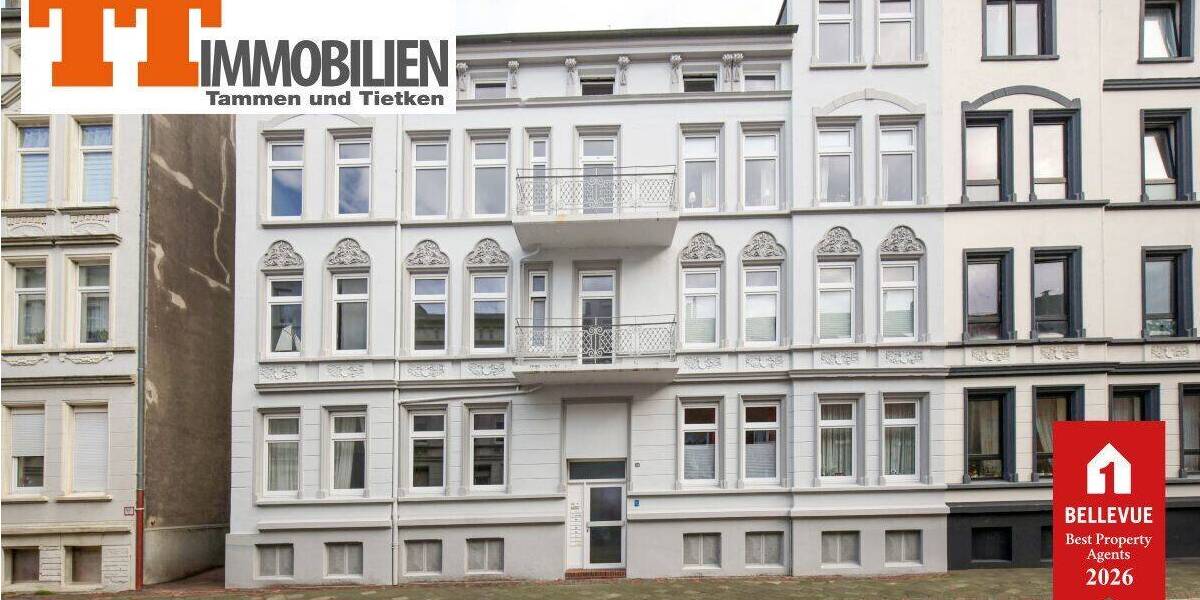Etagenwohnung Wilhelmshaven Heppens - 4 Zimmer, 91 m&sup2;, 149.000&euro; | Angebot:26841468
