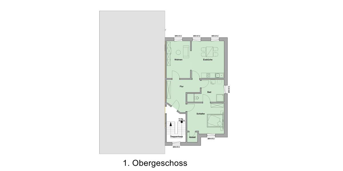 Etagenwohnung Betzdorf - 2 Zimmer, 68 m&sup2;, 565&euro; | Angebot:25308553