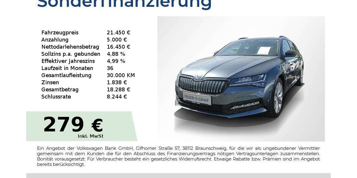 Skoda Superb 127.250 km 21.450 &euro; Lauf an der Pegnitz 91207