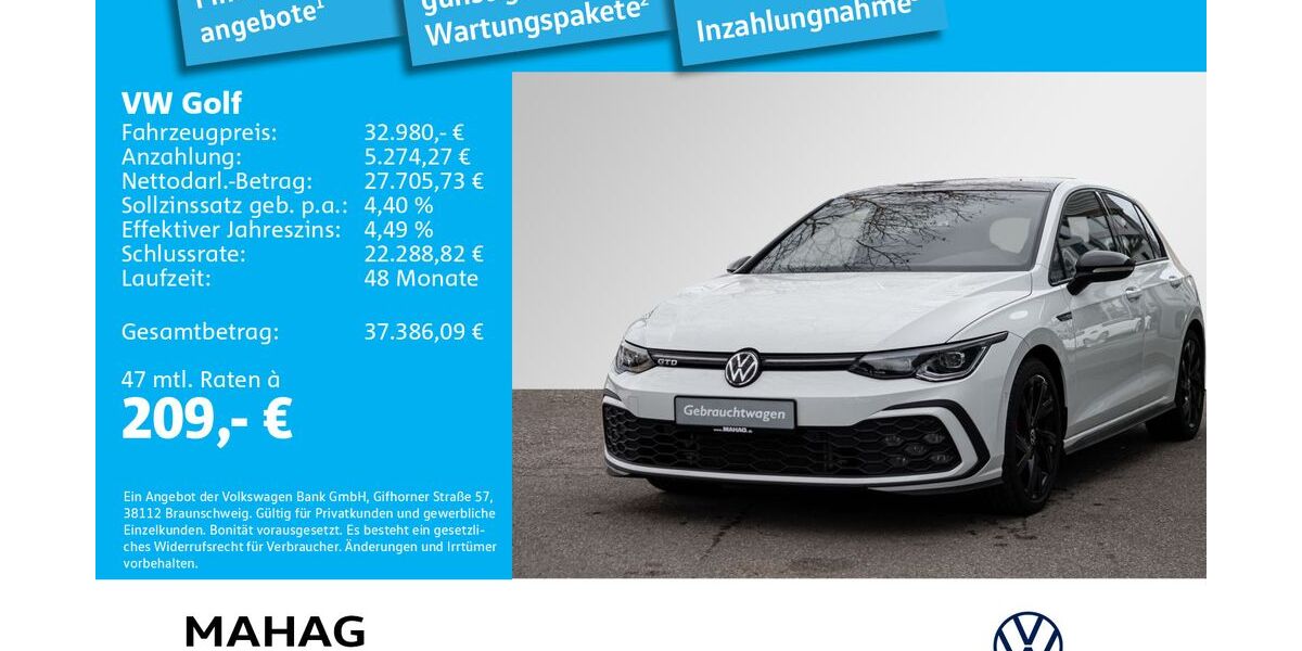 VW Golf 44.620 km 32.980 &euro; Ottobrunn 85521