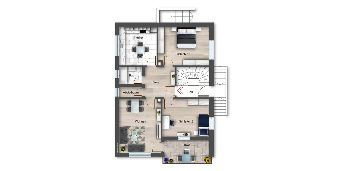 Attraktive 3-Zimmer-Wohnung in Hirschaid – Erstbezug nach Komplettsanierung, voll möbliert!!! - Erdgeschoßwohnung Hirschaid | Angebot:26864027