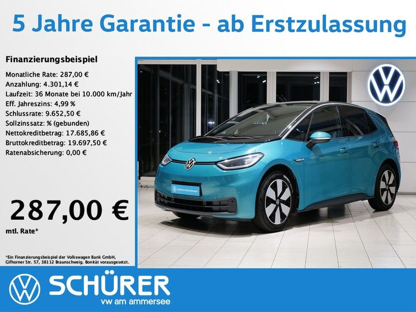 VW ID.3 23.071 km 21.487 € Dießen am Ammersee 86911