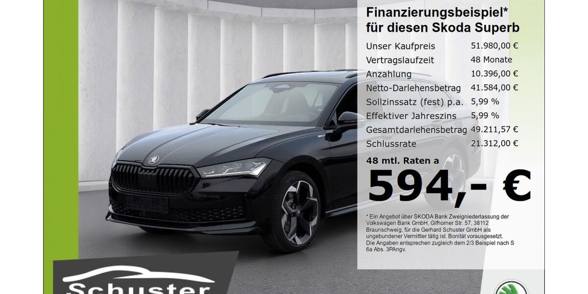 Skoda Superb 2.500 km 51.980 &euro; Ruhstorf 94099