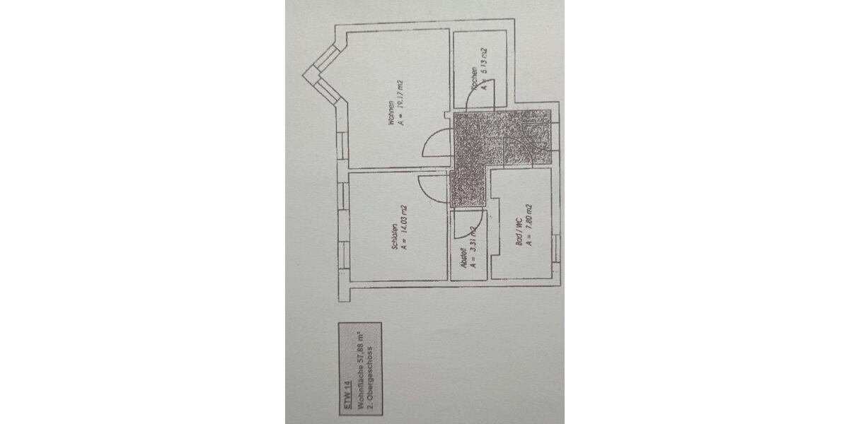 Etagenwohnung Zeitz - 2 Zimmer, 58 m&sup2;, 60.000&euro; | Angebot:27069413