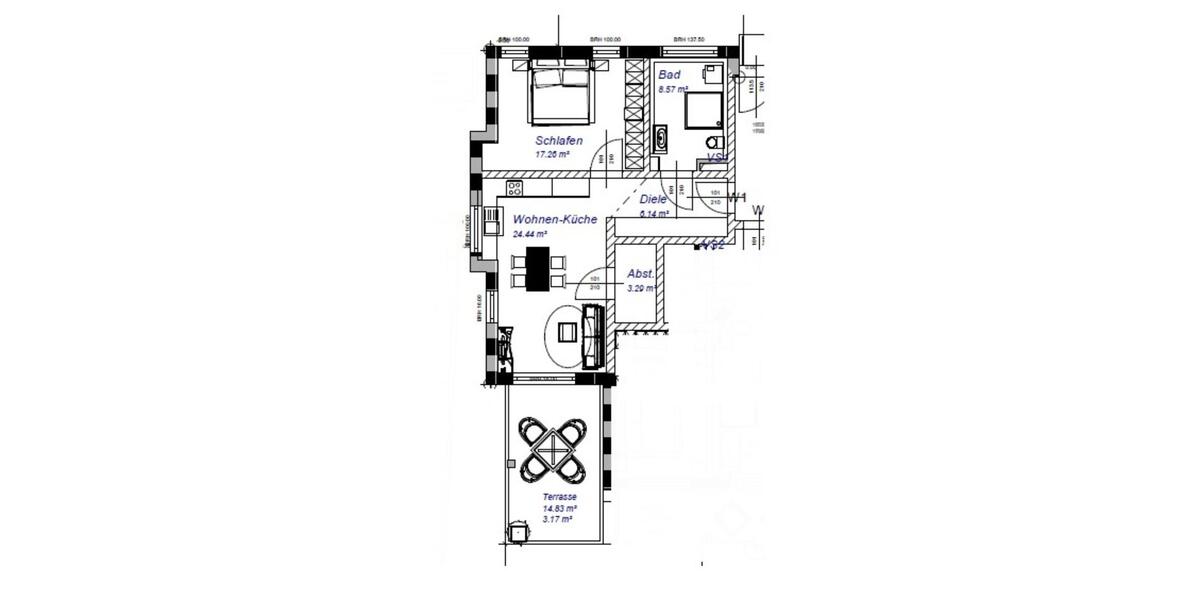 Terrassenwohnung Amberg - 2 Zimmer, 67 m&sup2;, 347.152&euro; | Angebot:25961628